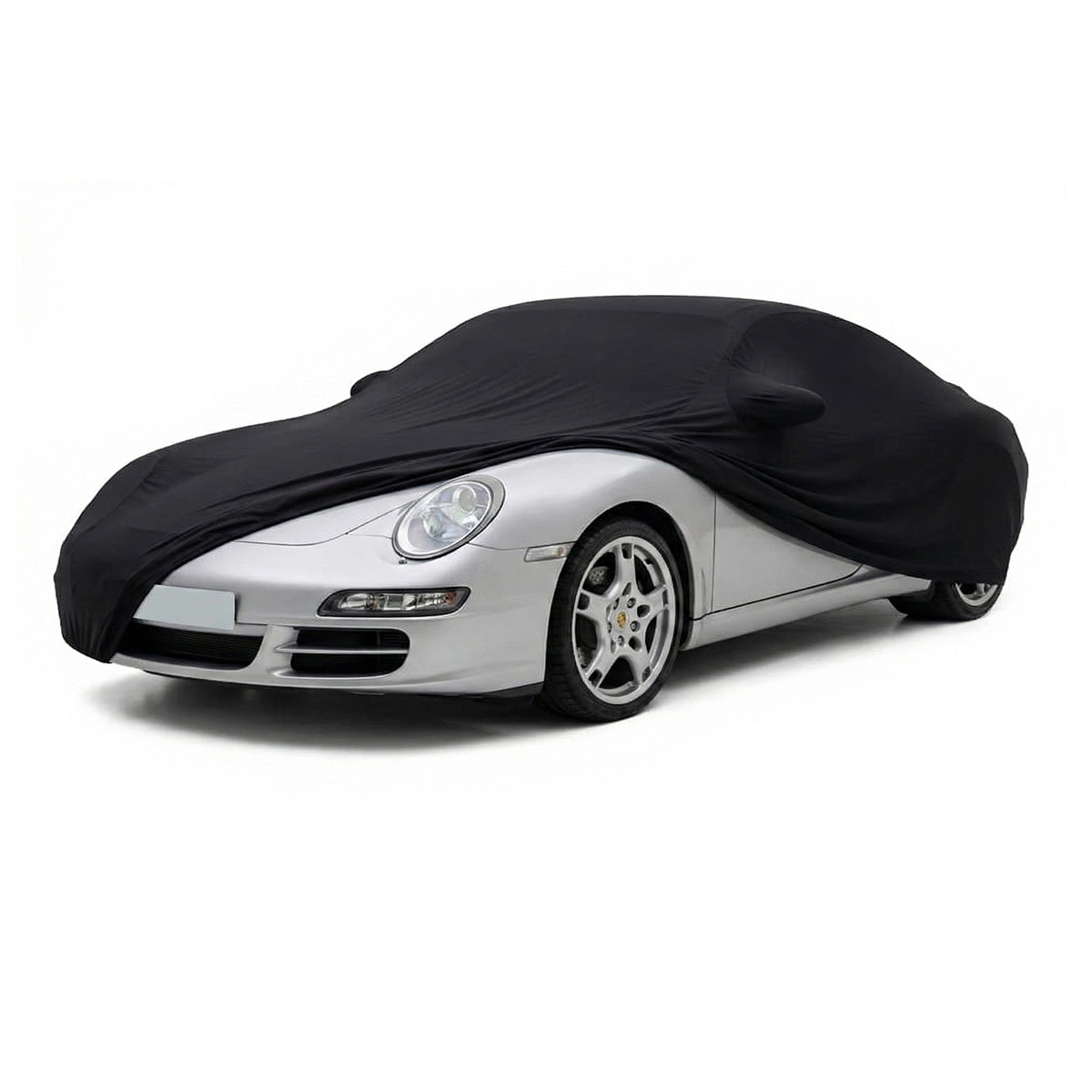 Porsche 911 Carrera 997 Ultra Soft Elastic Protective Indoor Car Cover Black — view 2