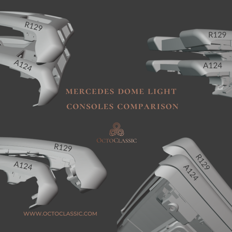 Mercedes A124 Interior Overhead Console Dome Light (W124, 1248202901) — view 12