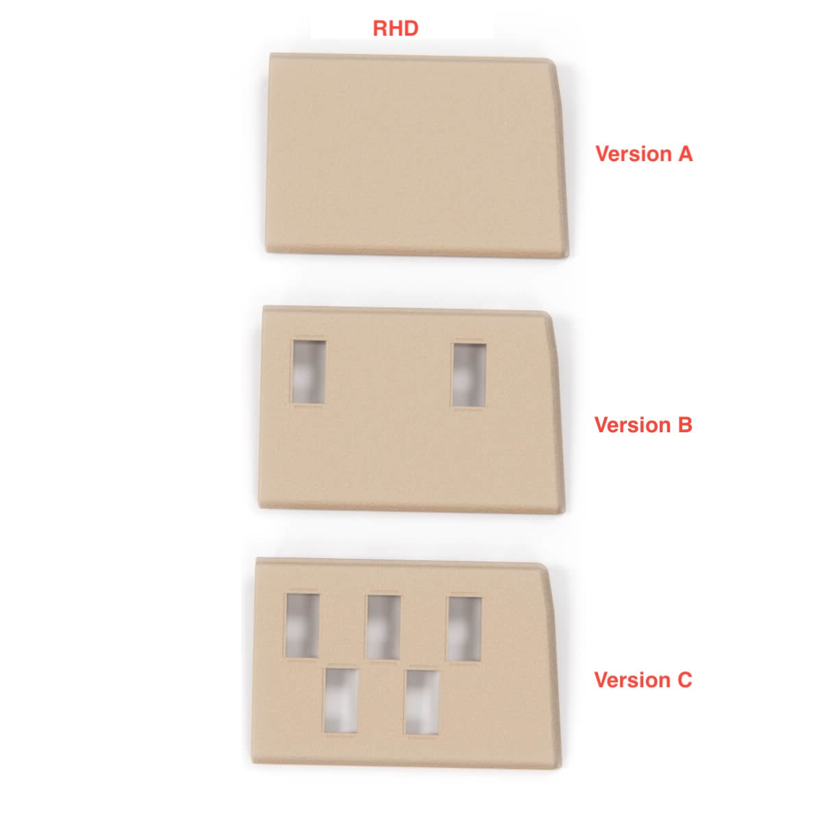 Range Rover Classic RHD Electric Window Switch Panel 3 Variants All Colours MUC9331 — view 2