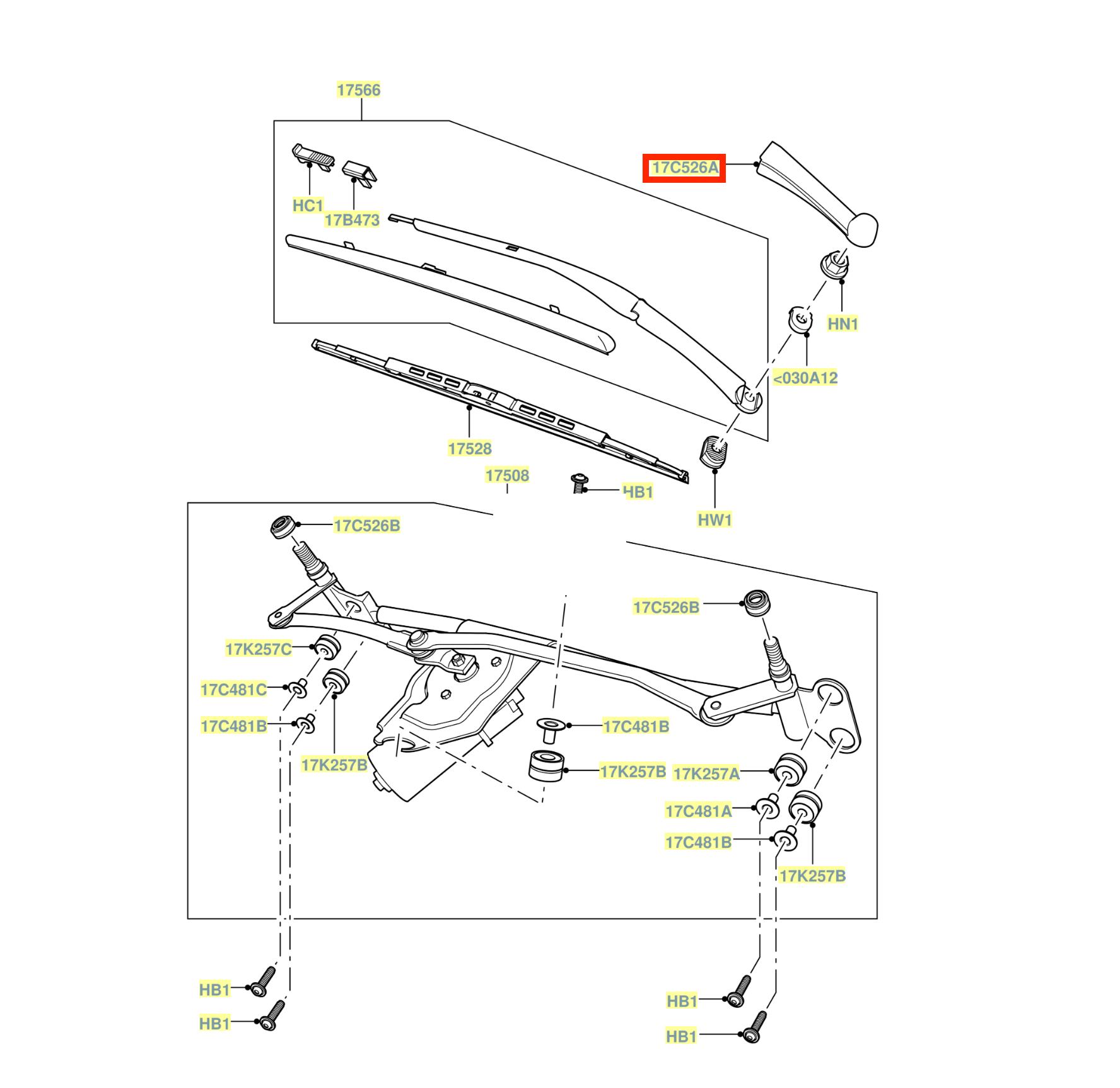 Land Rover L322 Range Rover Front Wiper Cover Black Left or Right — view 5