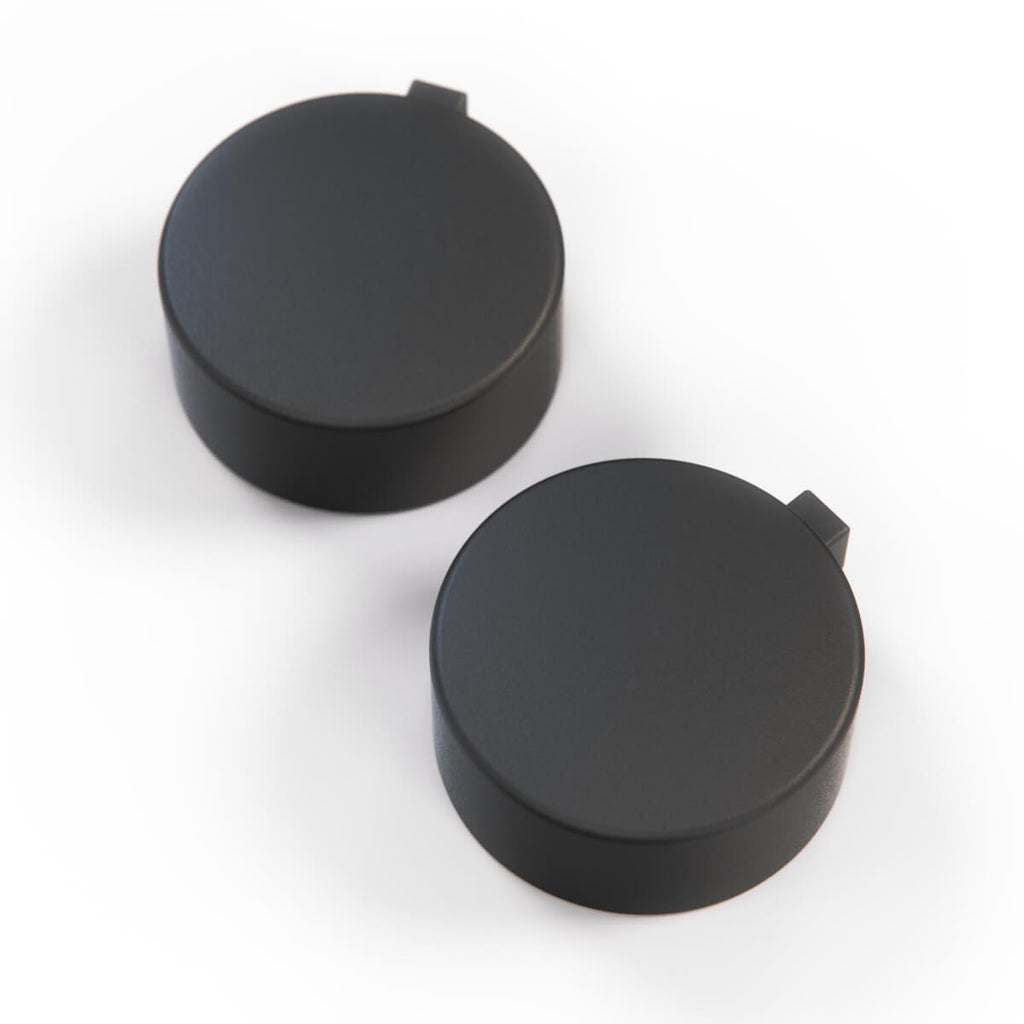 Land Rover P38 Range Rover Freelander 1 Front Wiper Screw Cover Cap Set of 2 Black AMR3915 — view 4