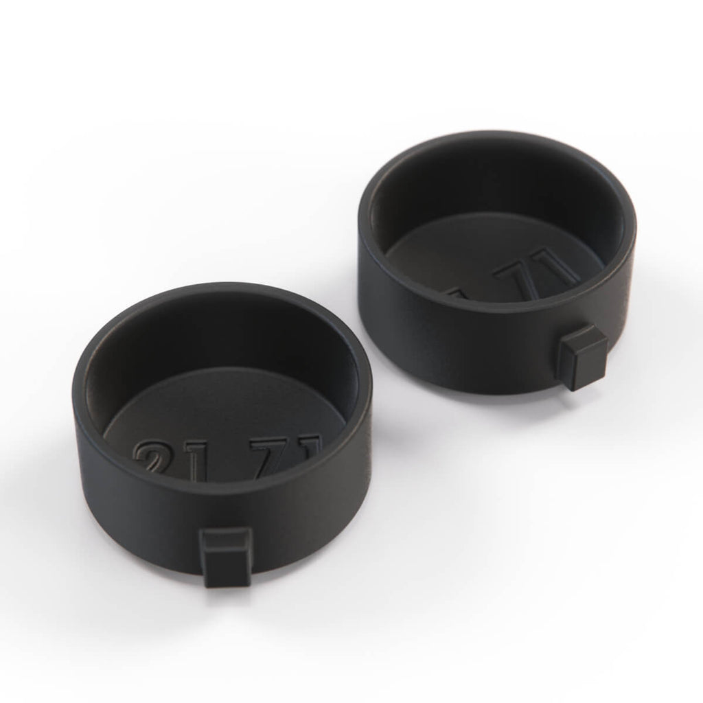 Land Rover P38 Range Rover Freelander 1 Front Wiper Screw Cover Cap Set of 2 Black AMR3915 — view 3