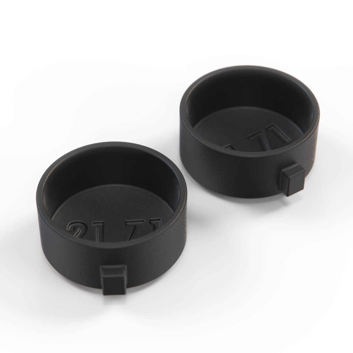 Land Rover P38 Range Rover Freelander 1 Front Wiper Screw Cover Cap Set of 2 Black AMR3915 — view 3