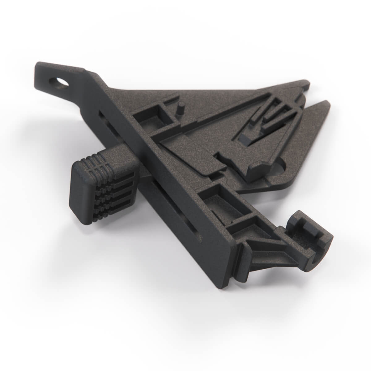Renault 5 Choke Lever Handle Bracket Set Black (7700766035) — view 3