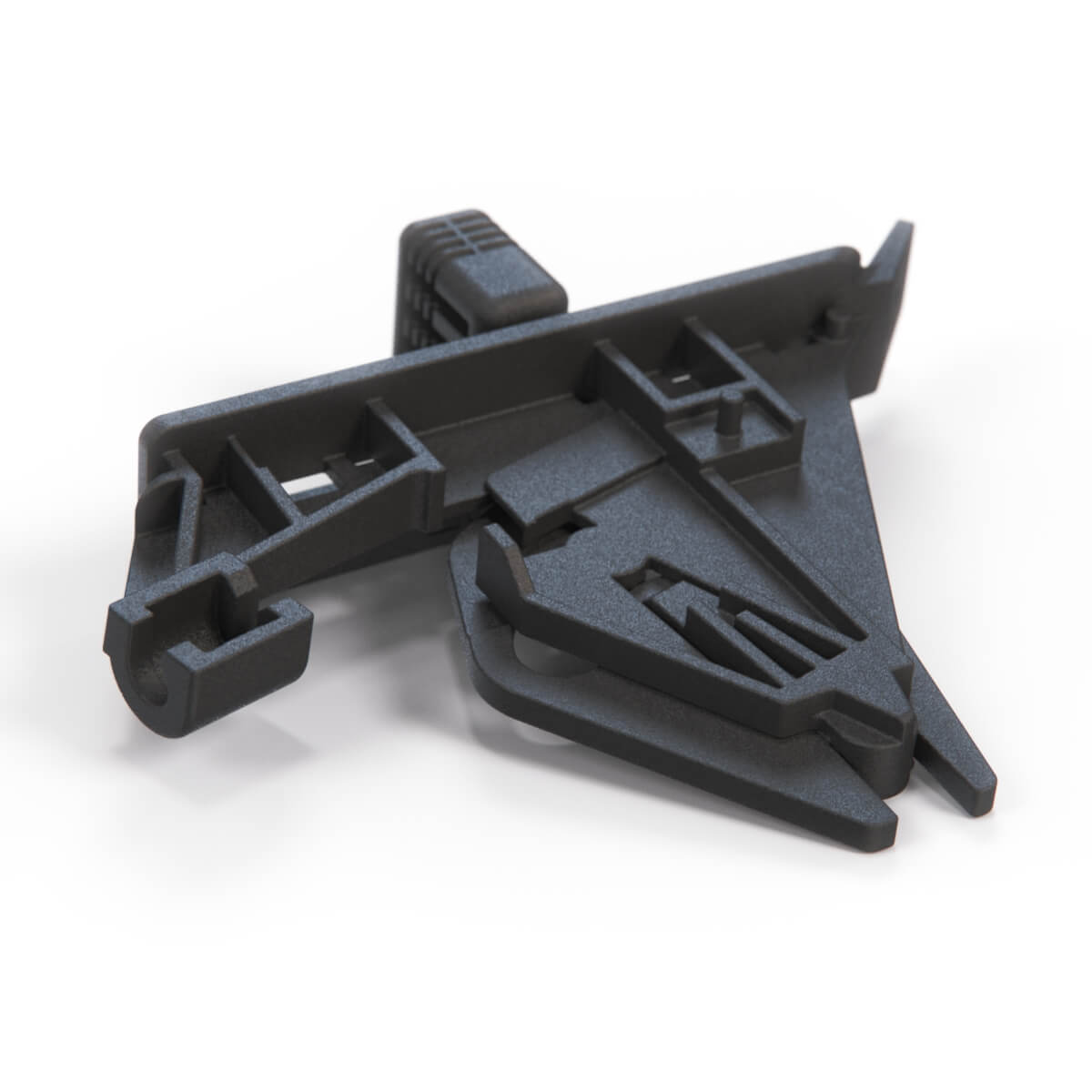 Renault 5 Choke Lever Handle Bracket Set Black (7700766035) — view 4