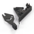 Renault 5 Choke Lever Handle Bracket Set Black (7700766035)