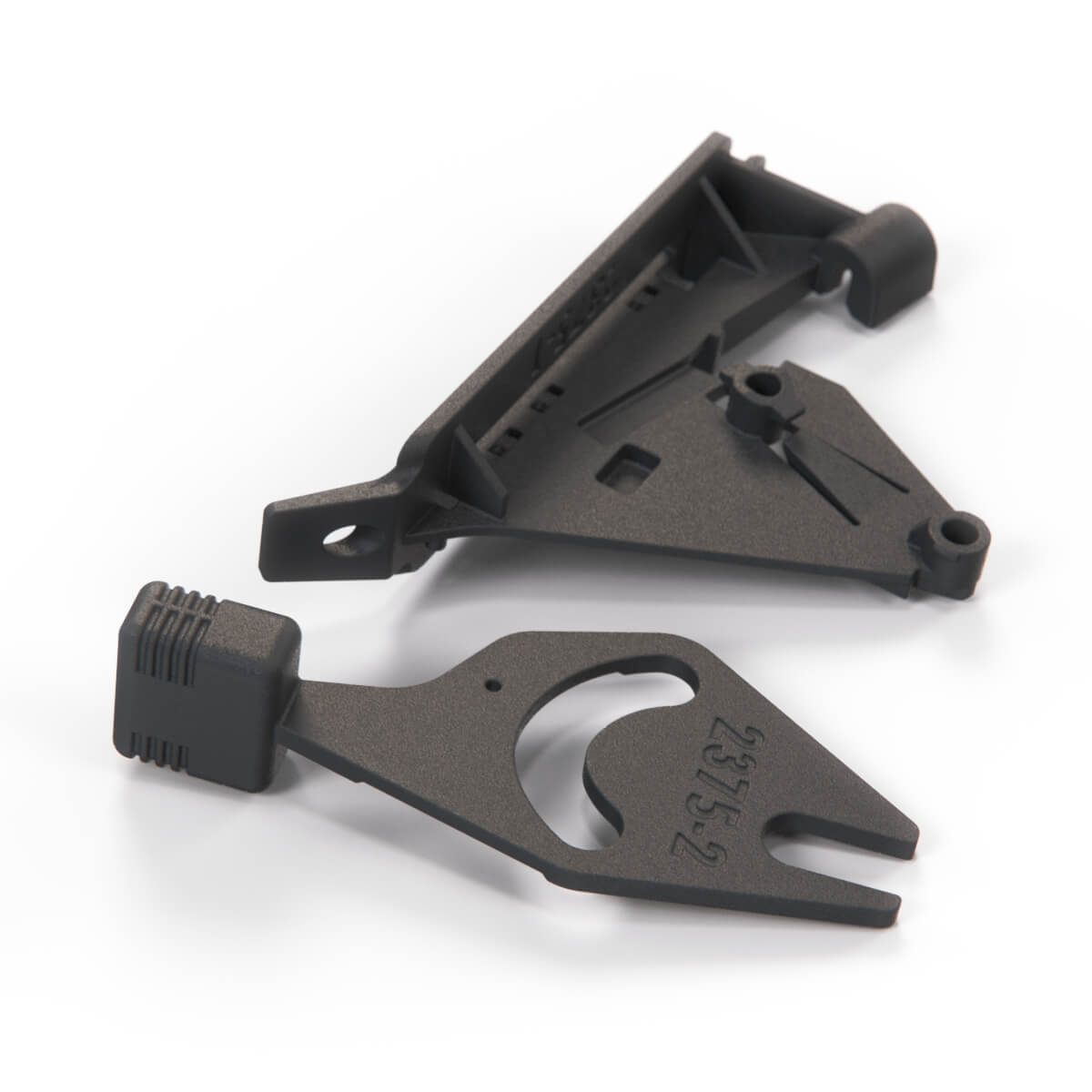 Renault 5 Choke Lever Handle Bracket Set Black (7700766035) — view 5