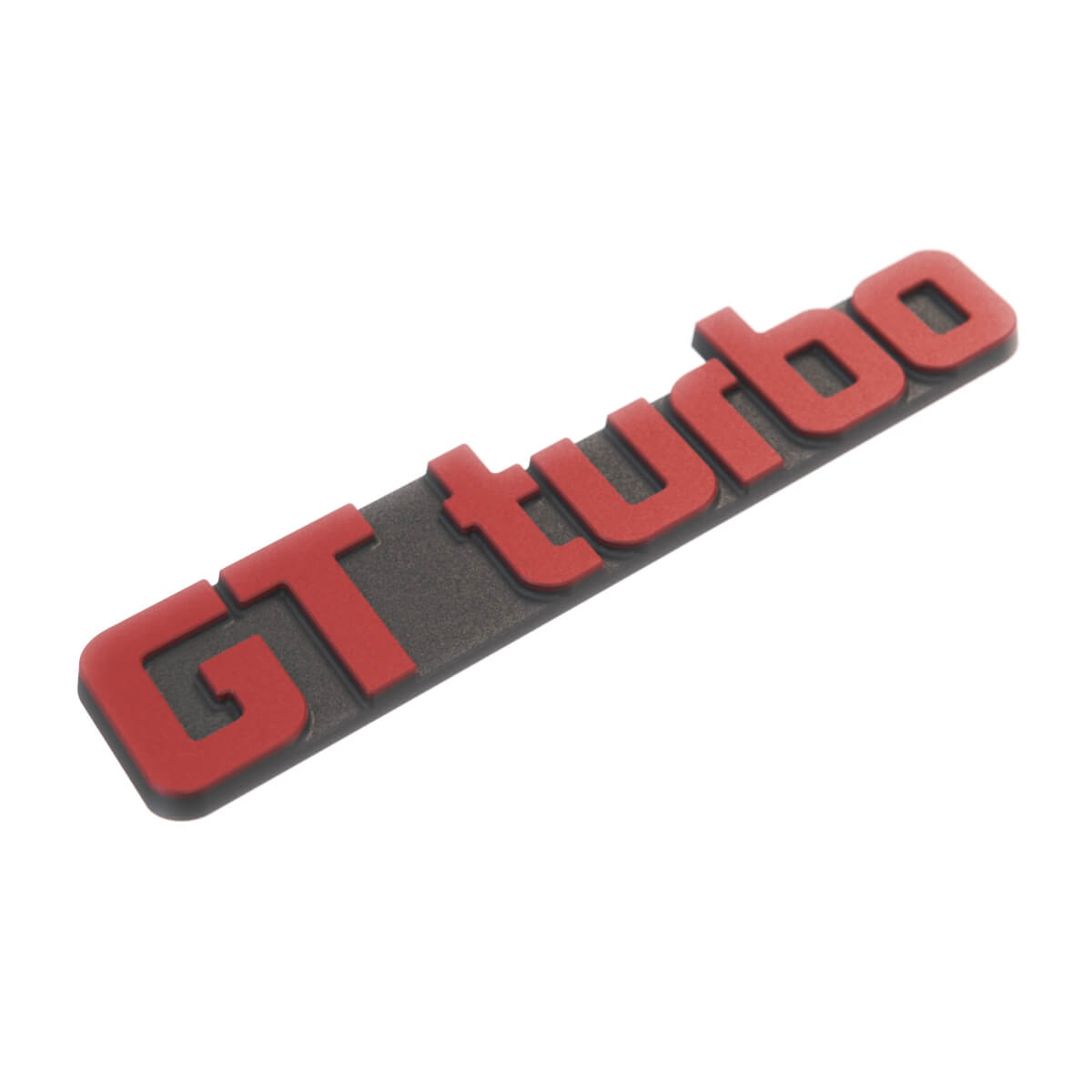 Renault 5 GT Turbo Logo Badge Black Red (7700766774) — view 2