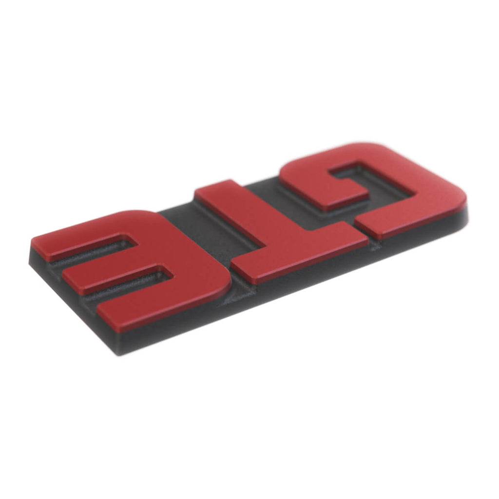 Renault 5 Gte Logo Badge Black Red (7700778529) — view 3