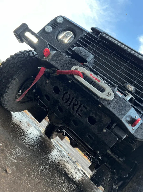 Land Rover Defender Steering Guard - Heavy-Duty Steel, OREsome Powder Coating — view 2