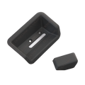 Jaguar XJS Seat Adjustment Knob & Escutcheon Set – Black – Left or Right (BDC8204, BDC8979/BDC8978)