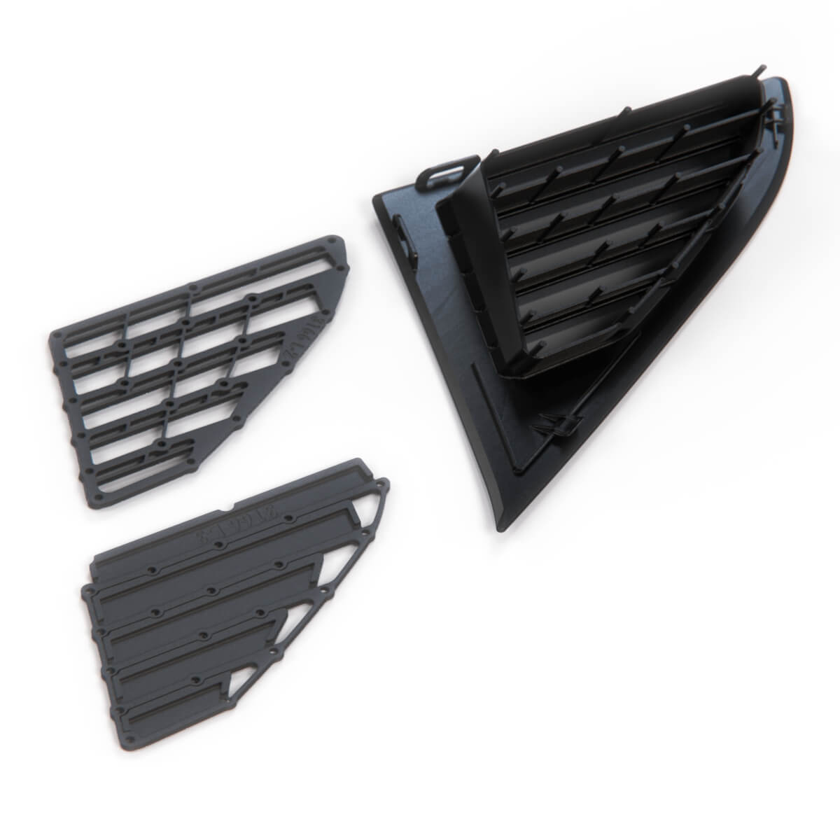 Toyota MR2 SW20 Small Rear Window Vent Trim Black Left or Right — view 3
