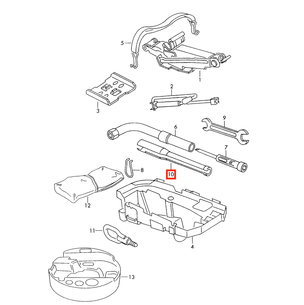 Audi 16v Vr6 Engine Spark Plug Tool Black (021012213) — view 5
