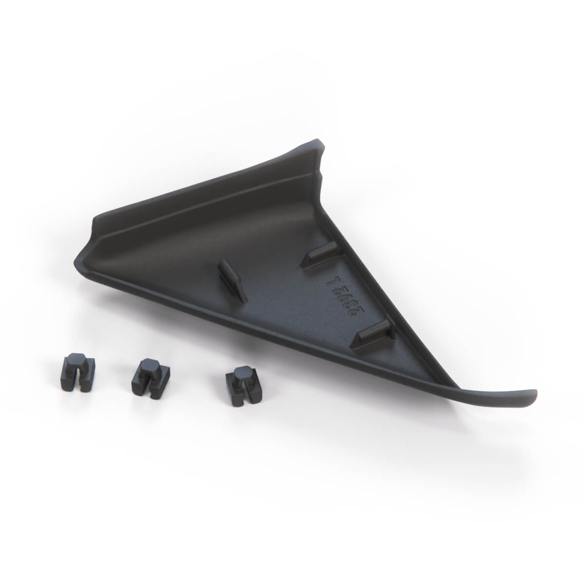 Volkswagen Corrado Inner Mirror Cover Trim Black Left or Right (535853239 / 535853240) — view 3
