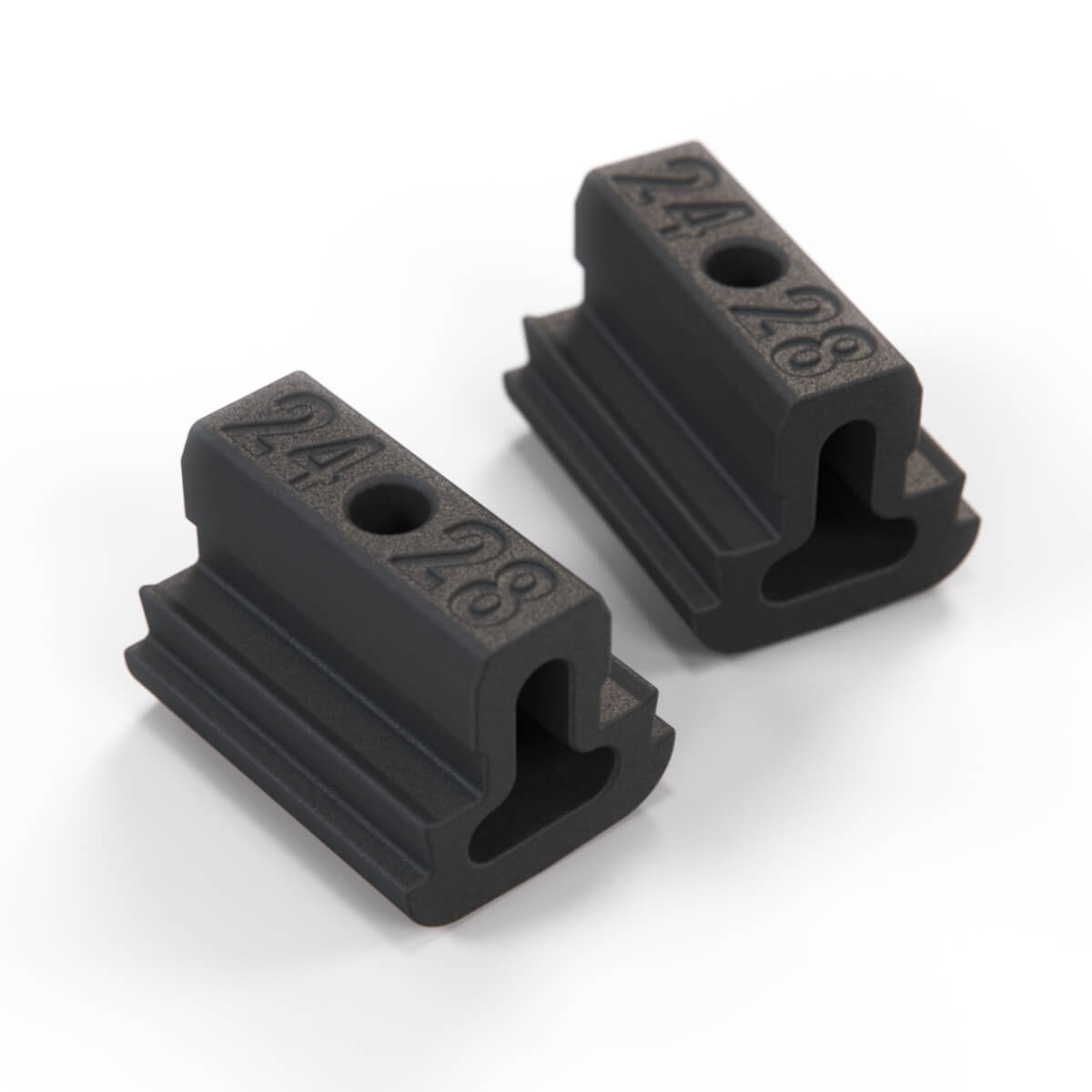 Volkswagen Corrado Parcel Shelf Stop Buffer Set of 2 Black (535867815A) — view 3