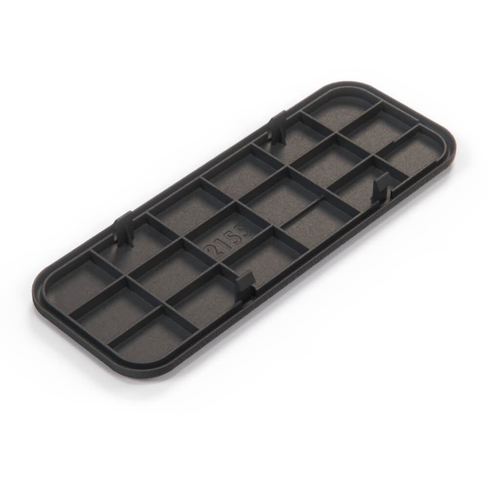 Volkswagen Golf Rabbit Mk1 Tailgate Light Bulb Access Cover Trim Black (171827645) — view 3