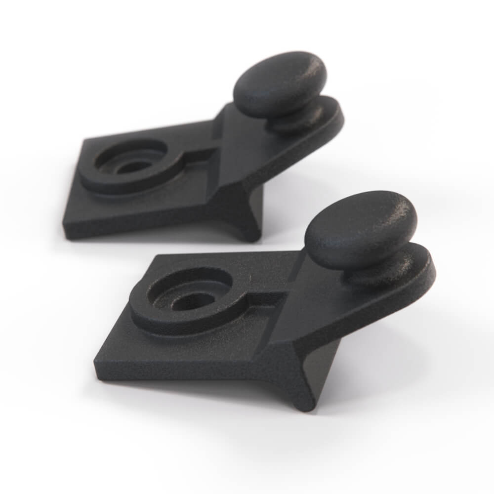 Volkswagen Scirocco Mk2 Parcel Shelf Hook Clip Set of 2 Black (533867777) — view 4