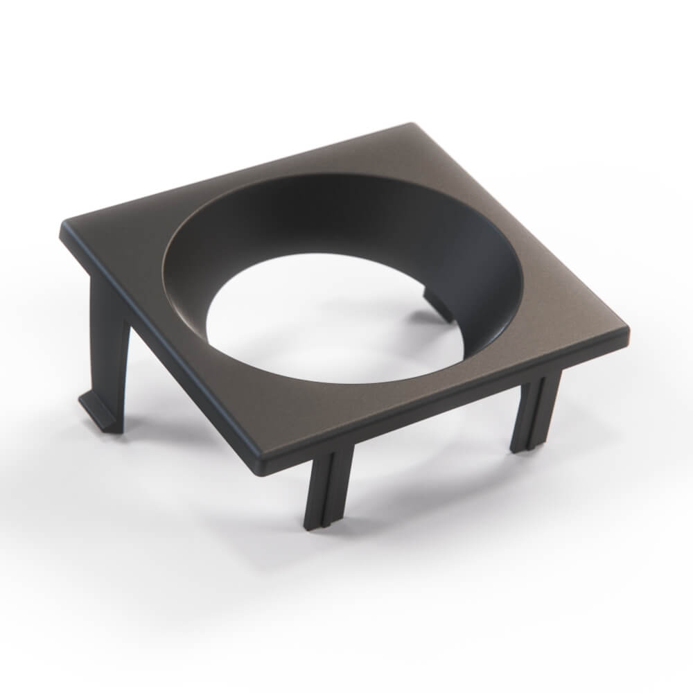 Volvo 240 Dashboard Turbo Gauge Bezel Trim Black (1259730) — view 2
