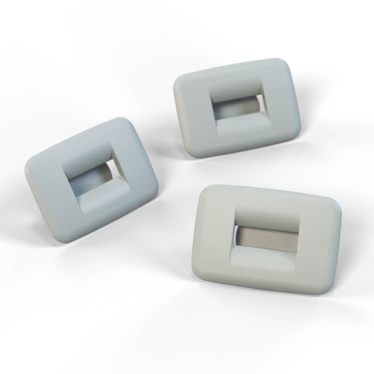 Volvo 850 940 960 S90 Interior Roof Headliner Clip Set Of 3 All Colours 9137959 — Light Gray (Volvo)