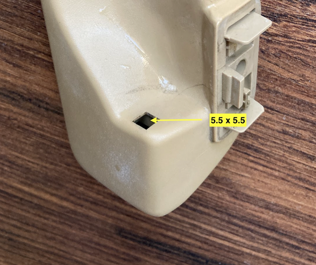 Mercedes-Benz Version 2 - with a hole. A124 E320 Covering Top Openers set (R&amp;L) (E320, W124) — view 6