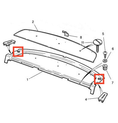 Jaguar XJ6 XJ40 Parcel Shelf Tweeter Cover All Colours — view 13