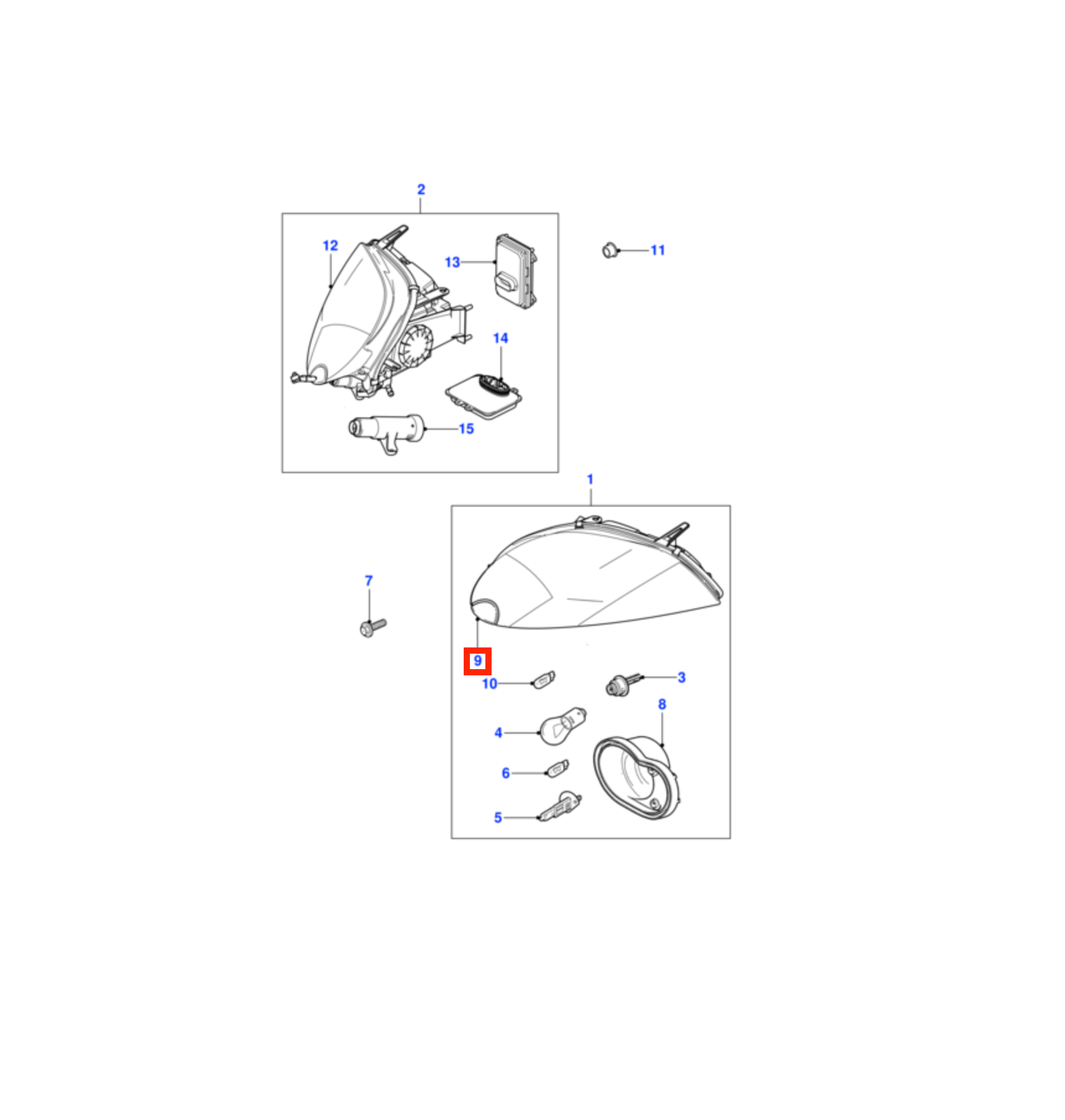 Jaguar X150 XK XKR Headlight Washer Cover Cap Chrome C2p8526 C2p8527 Left or Right — view 4