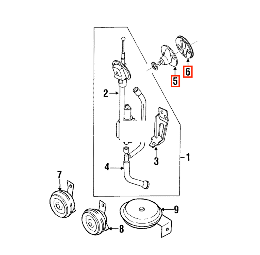 Nissan Z32 300ZX Antenne Housing Plate with Seal Primed + (2821630P60 / 2822130P00) — view 6