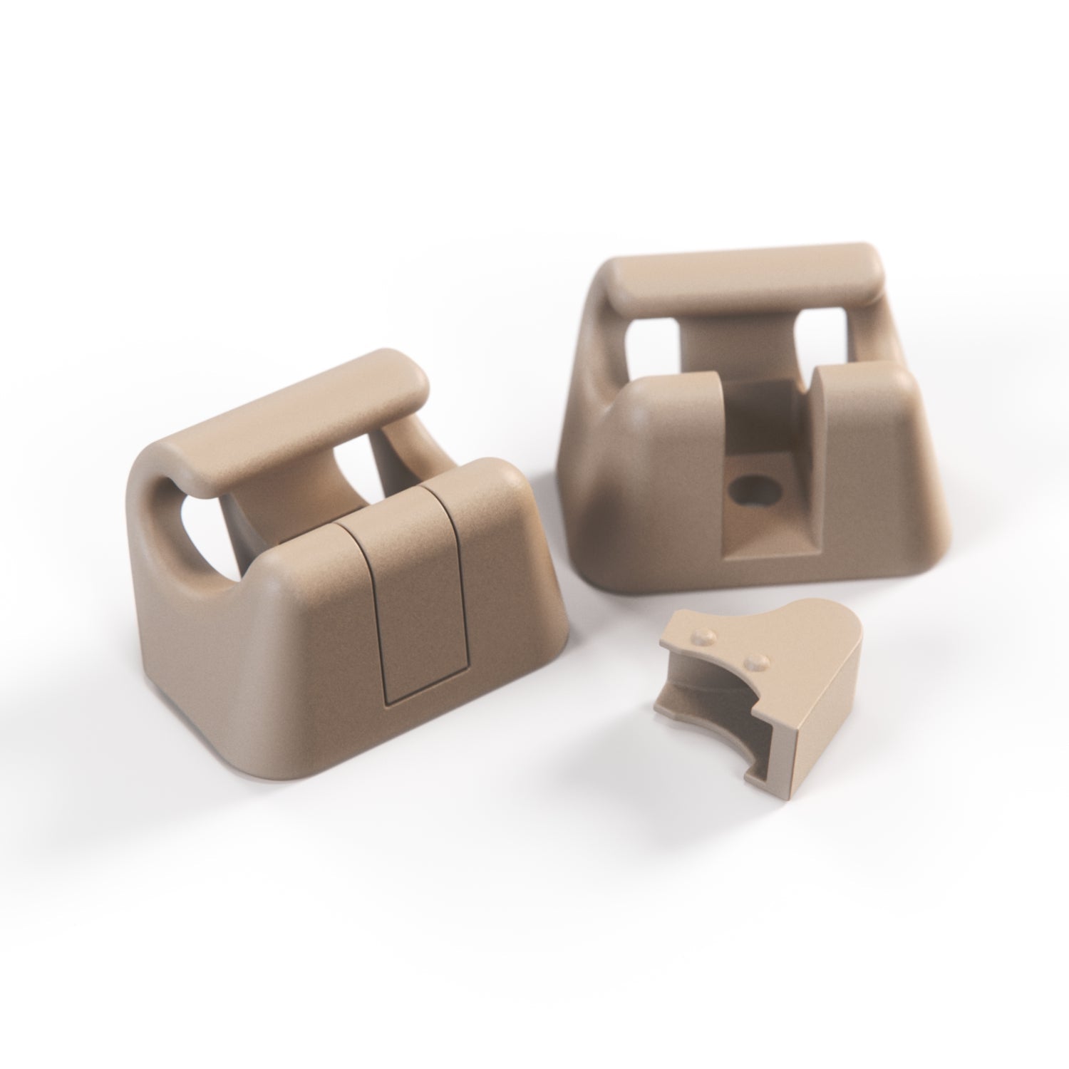 Mercedes A124 Sun Visor Trim Clip Holder Complete (2 pcs)