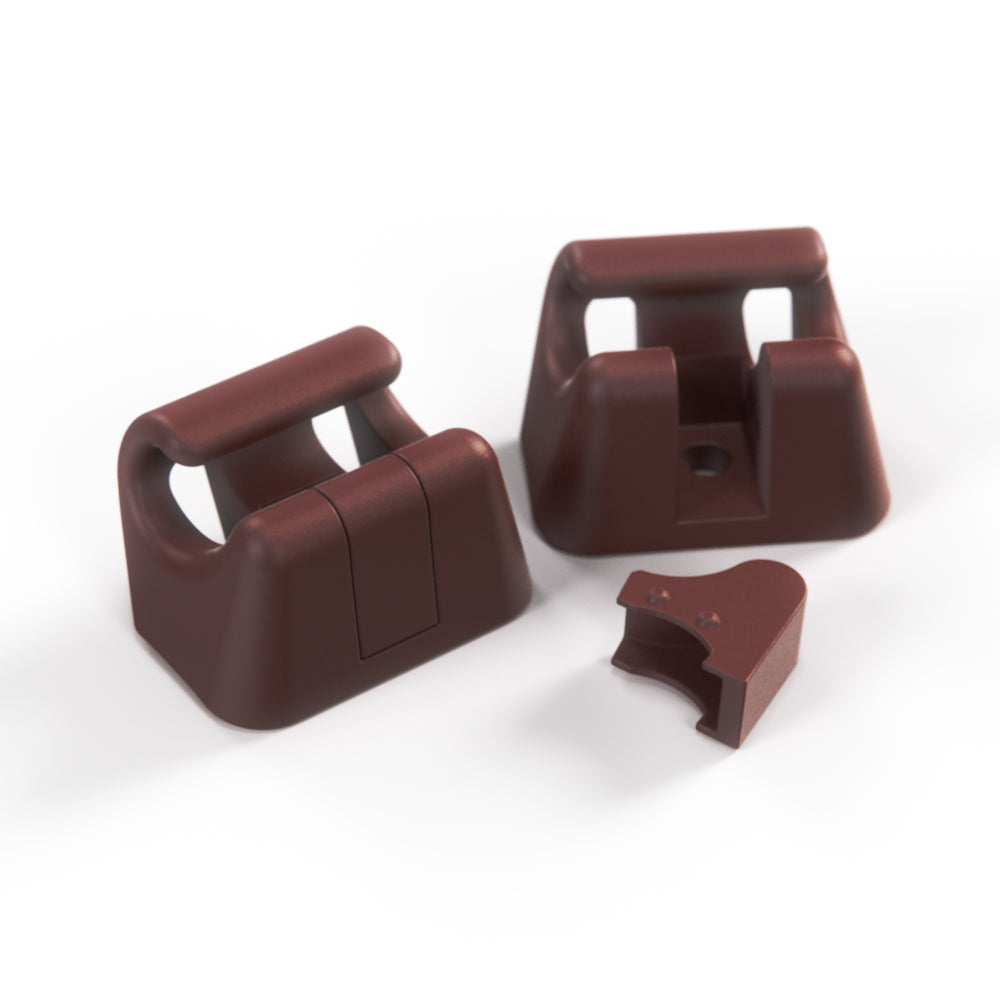 Mercedes A124 Sun Visor Trim Clip Holder Complete (2 pcs) — view 12