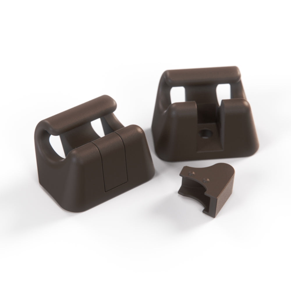 Mercedes A124 Sun Visor Trim Clip Holder Complete (2 pcs) — view 14