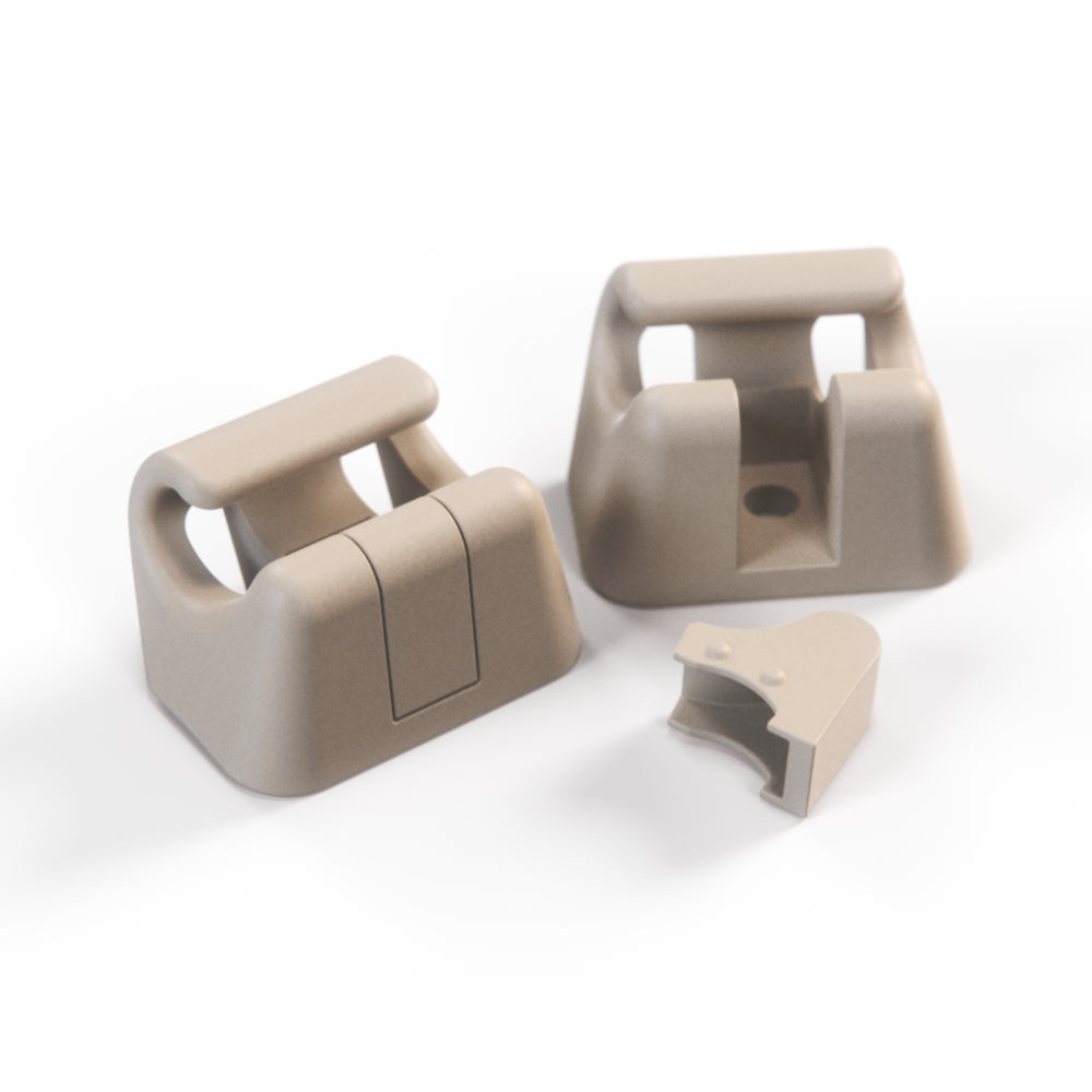 A124 Sun visor trim clip holder complete, Mercedes-benz A124 — view 8