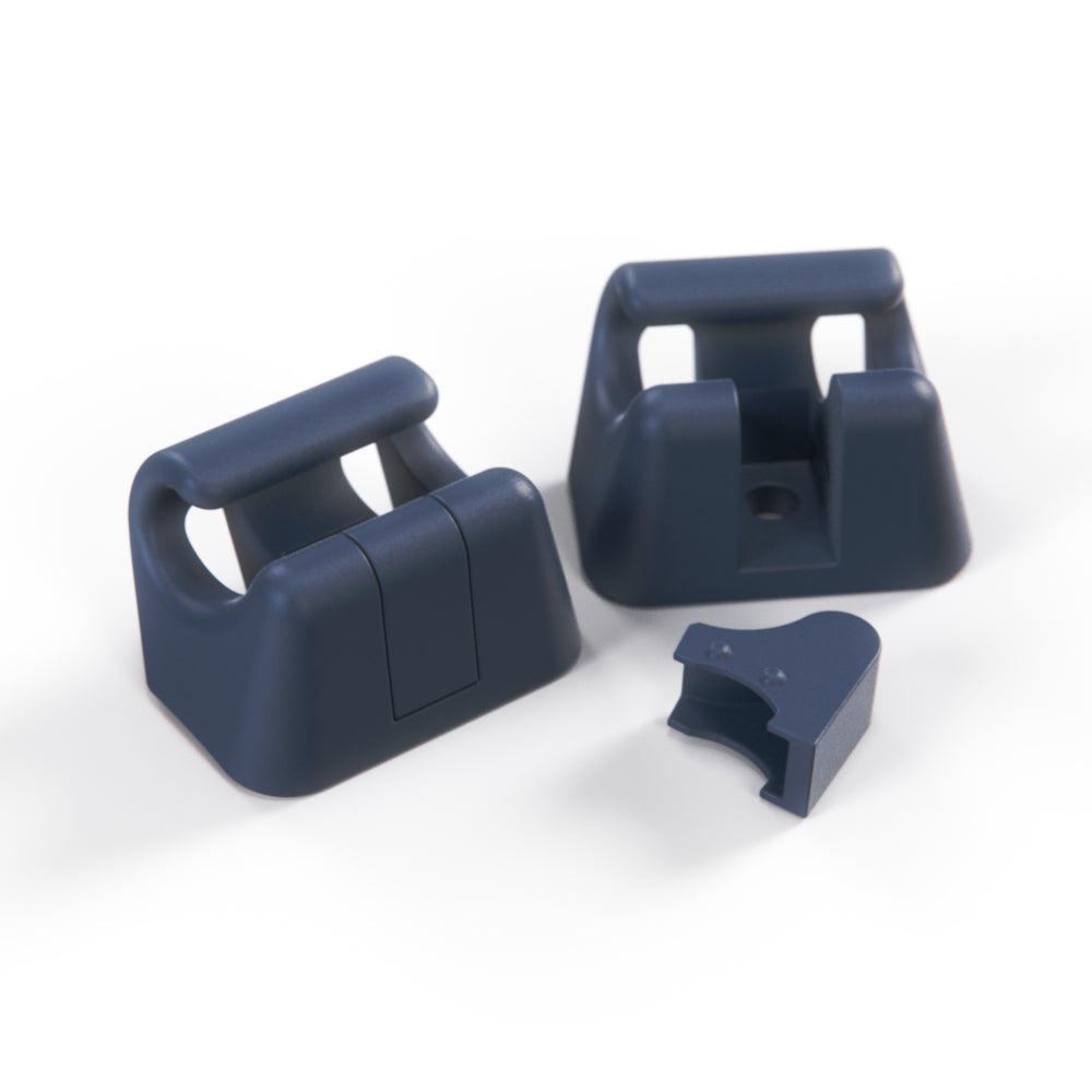 Mercedes A124 Sun Visor Trim Clip Holder Complete (2 pcs) — view 11