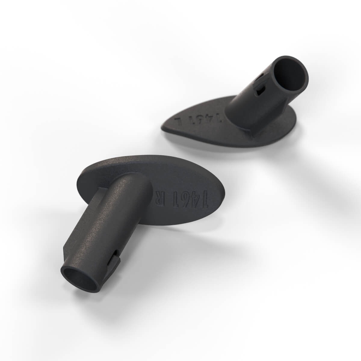 Alfa Romeo 147 GT Front Door Handle Plug Set of 2 Black (71775574 / 46763771 / 46763772 / 735351270 / 735351271) — view 3