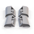 CarPartClassicX Alfa Romeo 156 GTA side skirt jacking point cover set, includes four primed covers suitable for models 1560365654, 1560365655, 1560365657, 1560365658