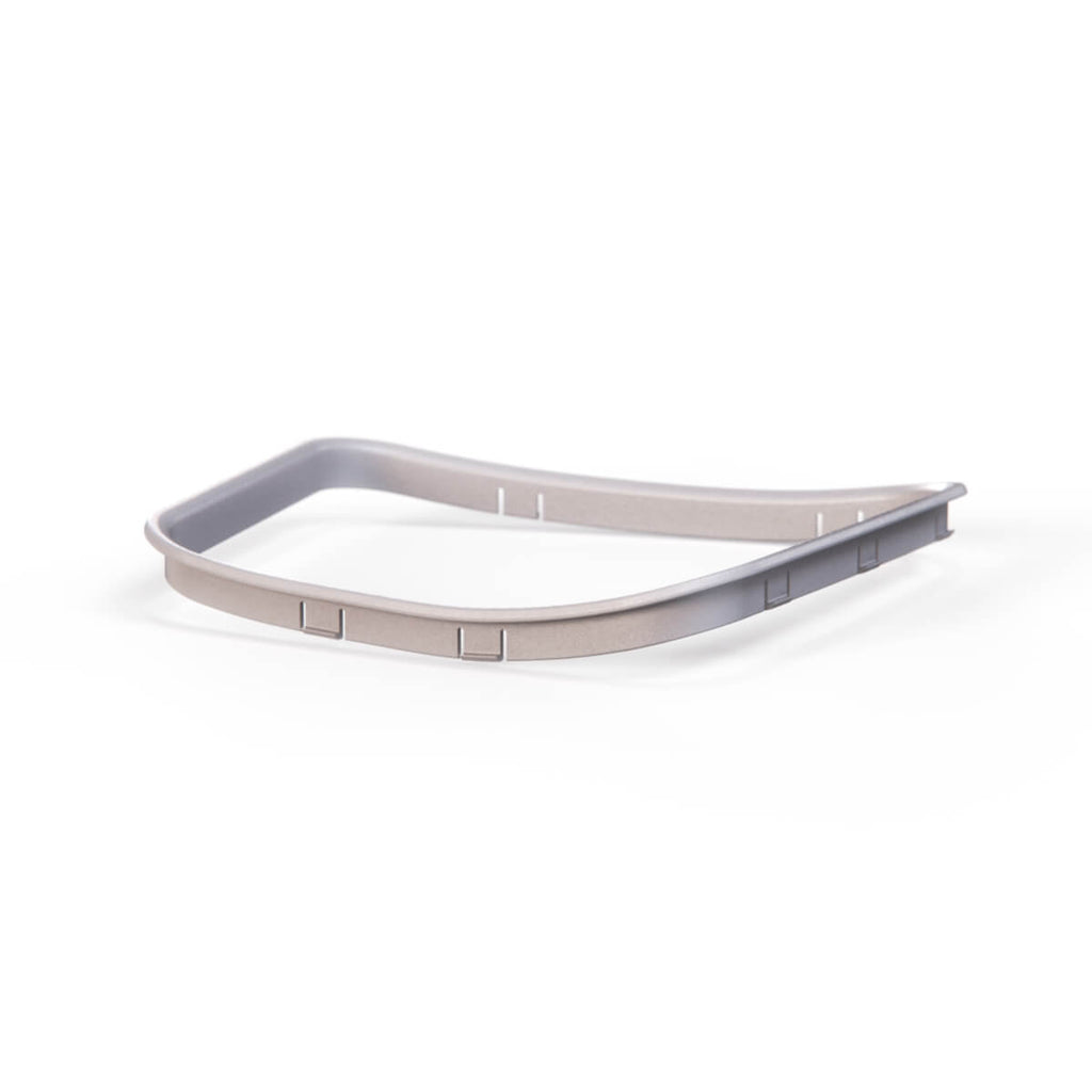 Alfa Romeo 159 / Brera / Spider 939 Manual Shifter Frame Trim LHD or RHD Silver / Gloss Black (156078676 / 156065935) — view 2