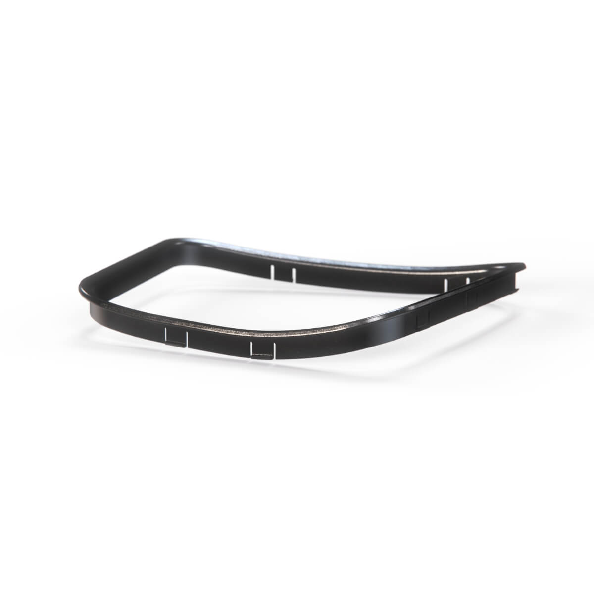 Alfa Romeo 159 / Brera / Spider 939 Manual Shifter Frame Trim LHD or RHD Silver / Gloss Black (156078676 / 156065935) — view 5