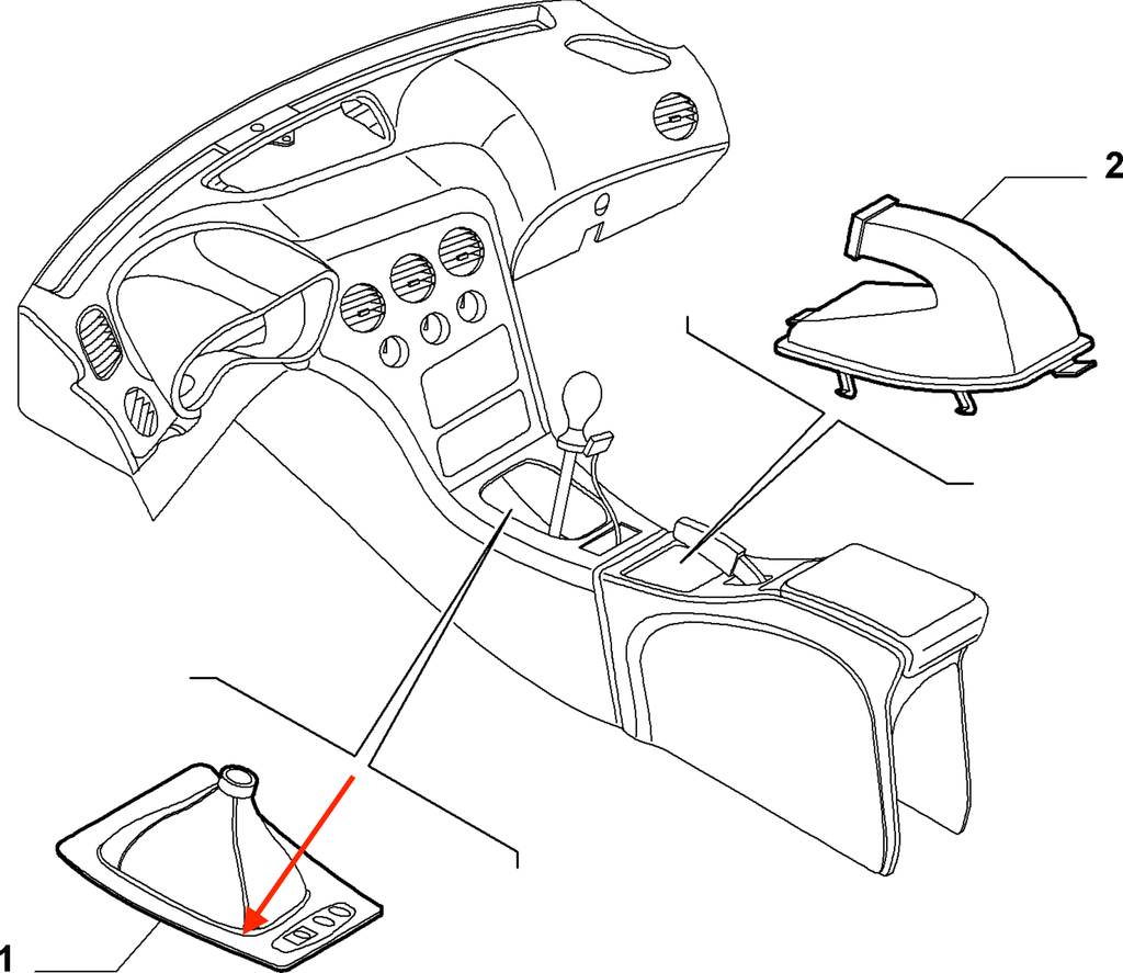 Alfa Romeo 159 / Brera / Spider 939 Manual Shifter Frame Trim LHD or RHD Silver / Gloss Black (156078676 / 156065935) — view 7
