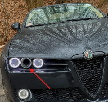 Alfa Romeo 159 Headlight Cold Air Intake Duct Kit Black — view 5