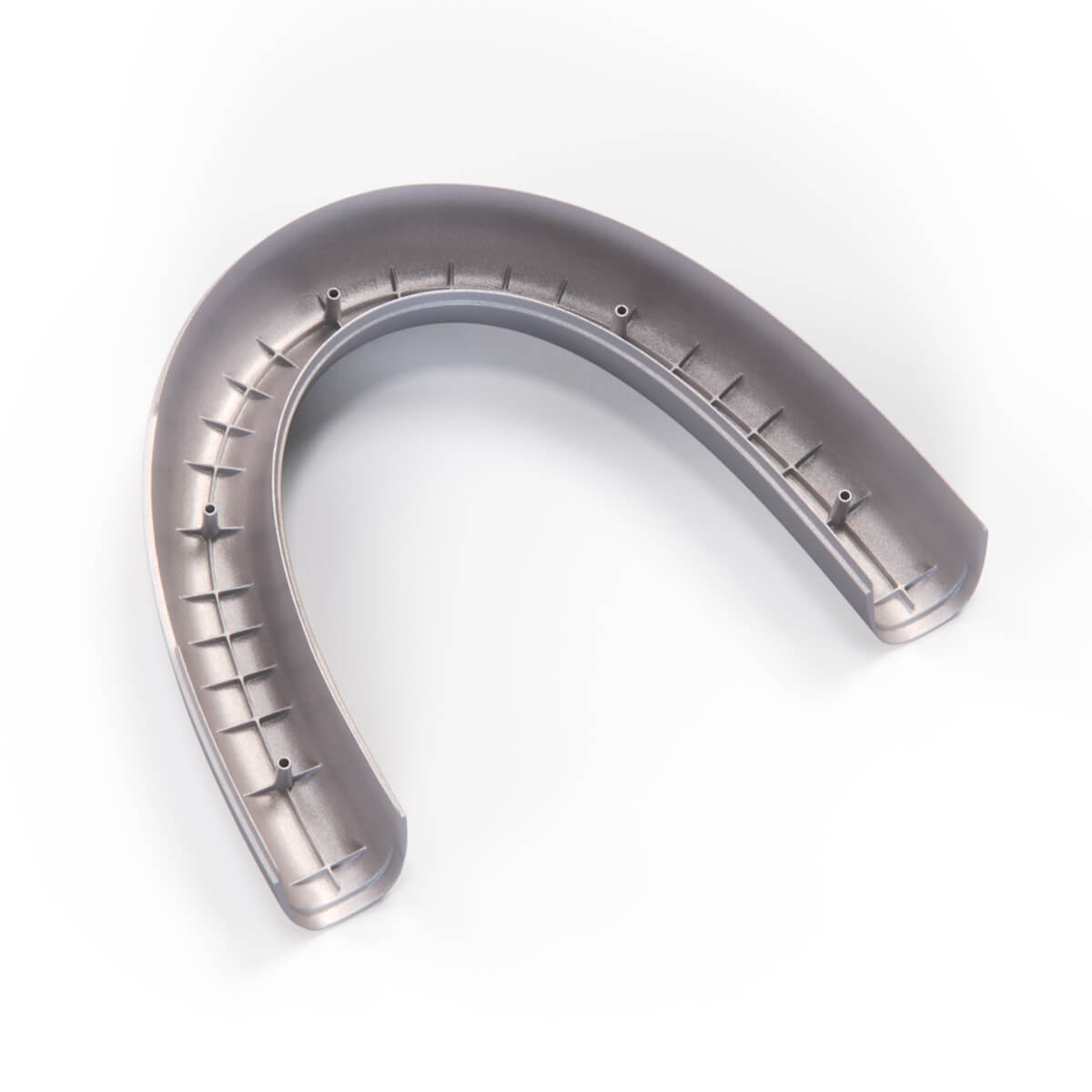 Alfa Romeo 939 Spider Rollbar Hoop Cover Trim Silver Mat / Gloss Black (156072681 / 156052272) — view 3
