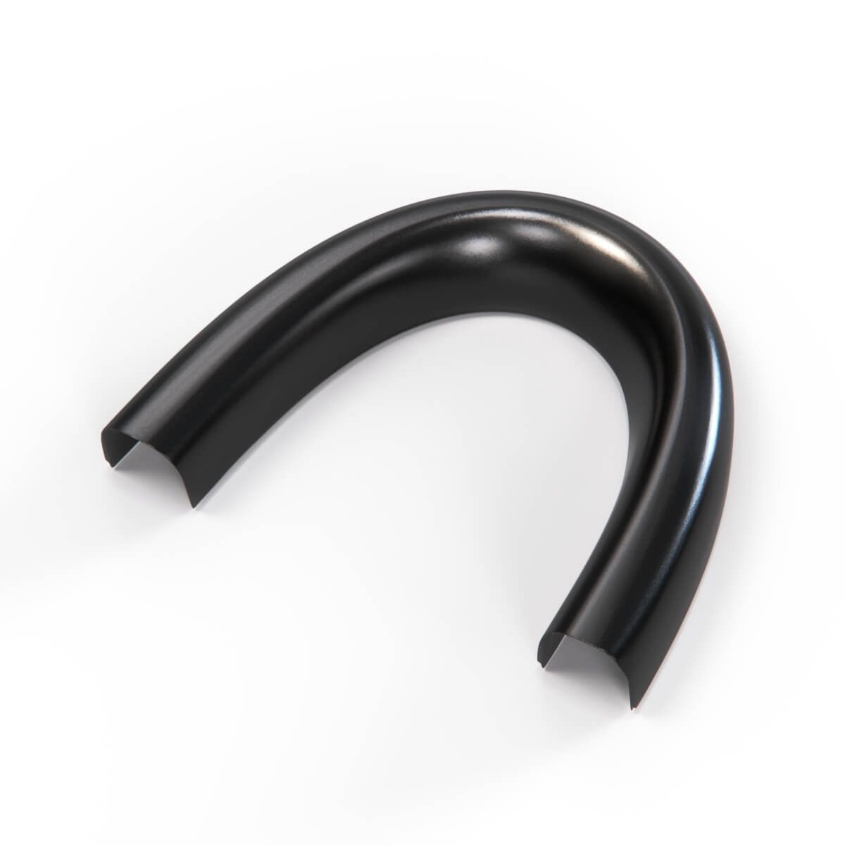 Alfa Romeo 939 Spider Rollbar Hoop Cover Trim Silver Mat / Gloss Black (156072681 / 156052272) — view 4