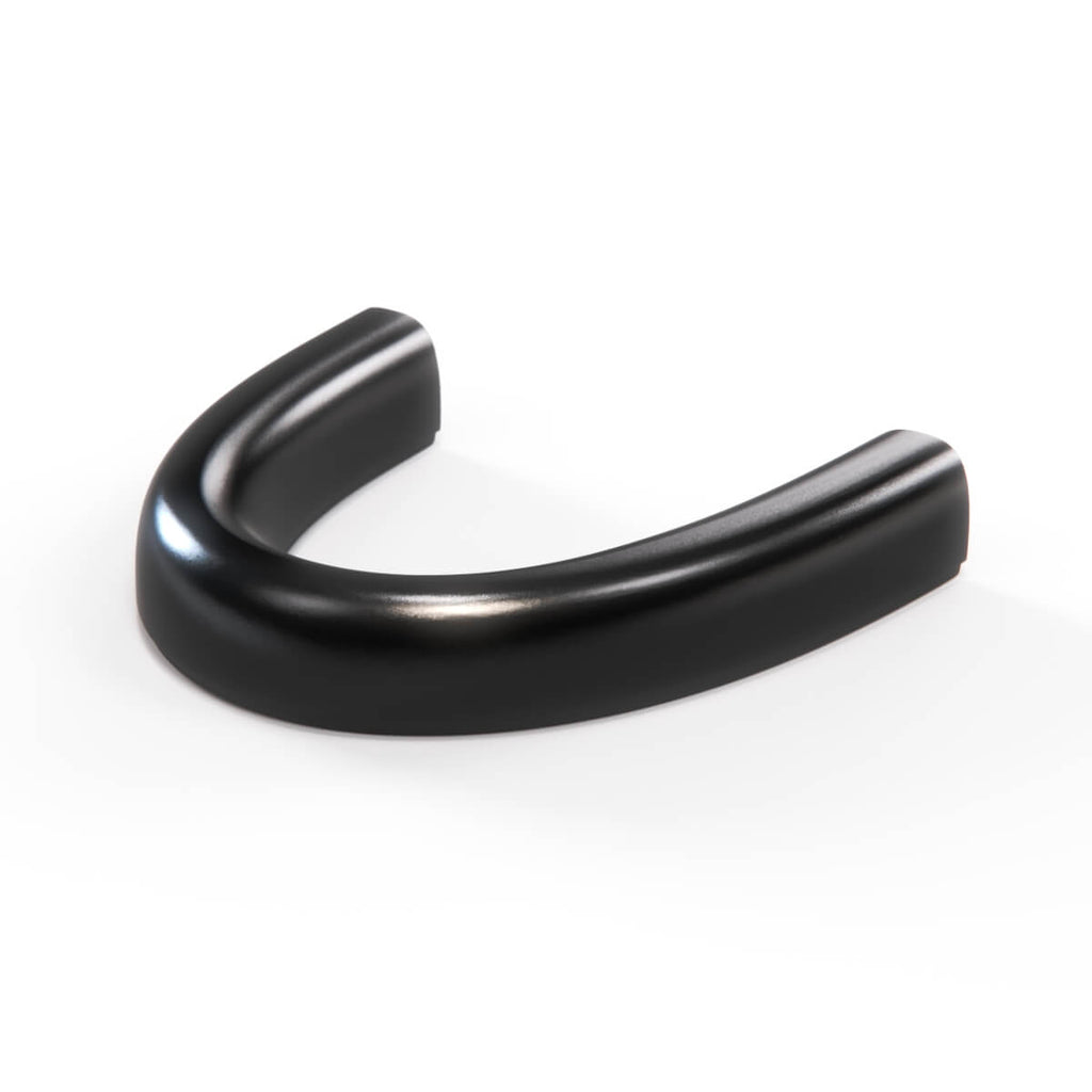 Alfa Romeo 939 Spider Rollbar Hoop Cover Trim Silver Mat / Gloss Black (156072681 / 156052272) — view 5