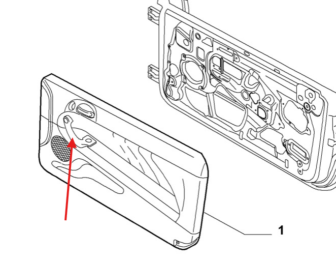 Alfa Romeo GT Door Pull Handle Inner 2 Colors Left or Right — view 4