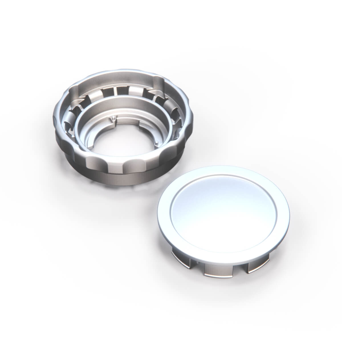 Alfa Romeo Lancia Beta Spider / Coupe / HPE / Alfa Romeo GT / GTV Front Seat Adjustment Wheel Set Knob + Cap Chrome / Black (82304431)