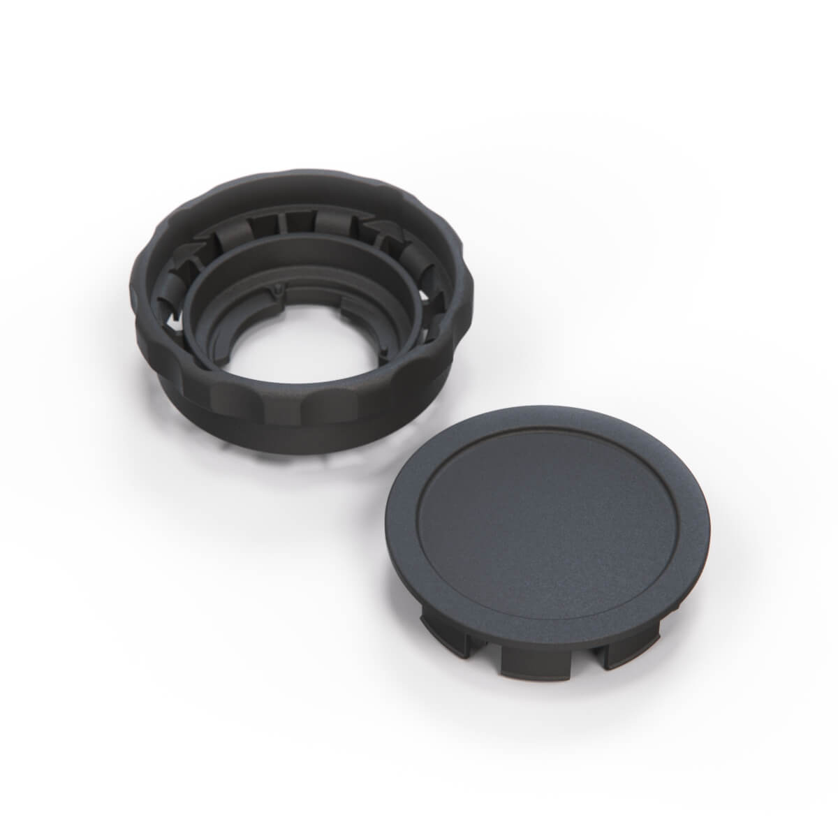 Alfa Romeo Lancia Beta Spider / Coupe / HPE / Alfa Romeo GT / GTV Front Seat Adjustment Wheel Set Knob + Cap Chrome / Black (82304431) — view 4