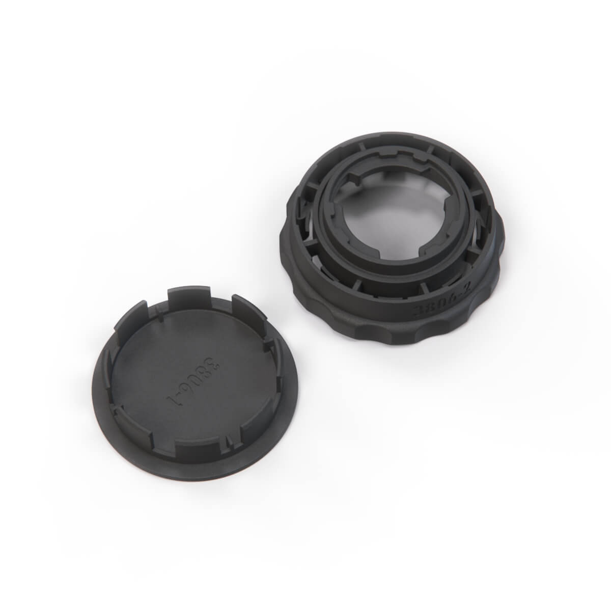 Alfa Romeo Lancia Beta Spider / Coupe / HPE / Alfa Romeo GT / GTV Front Seat Adjustment Wheel Set Knob + Cap Chrome / Black (82304431) — view 6