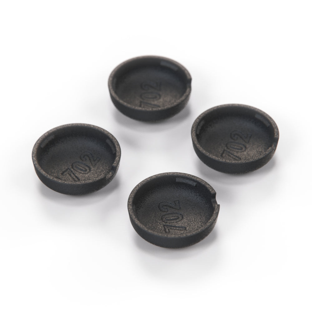 Alfa Romeo Spider B Pilar Screw Cover Set of 4 Black — view 3