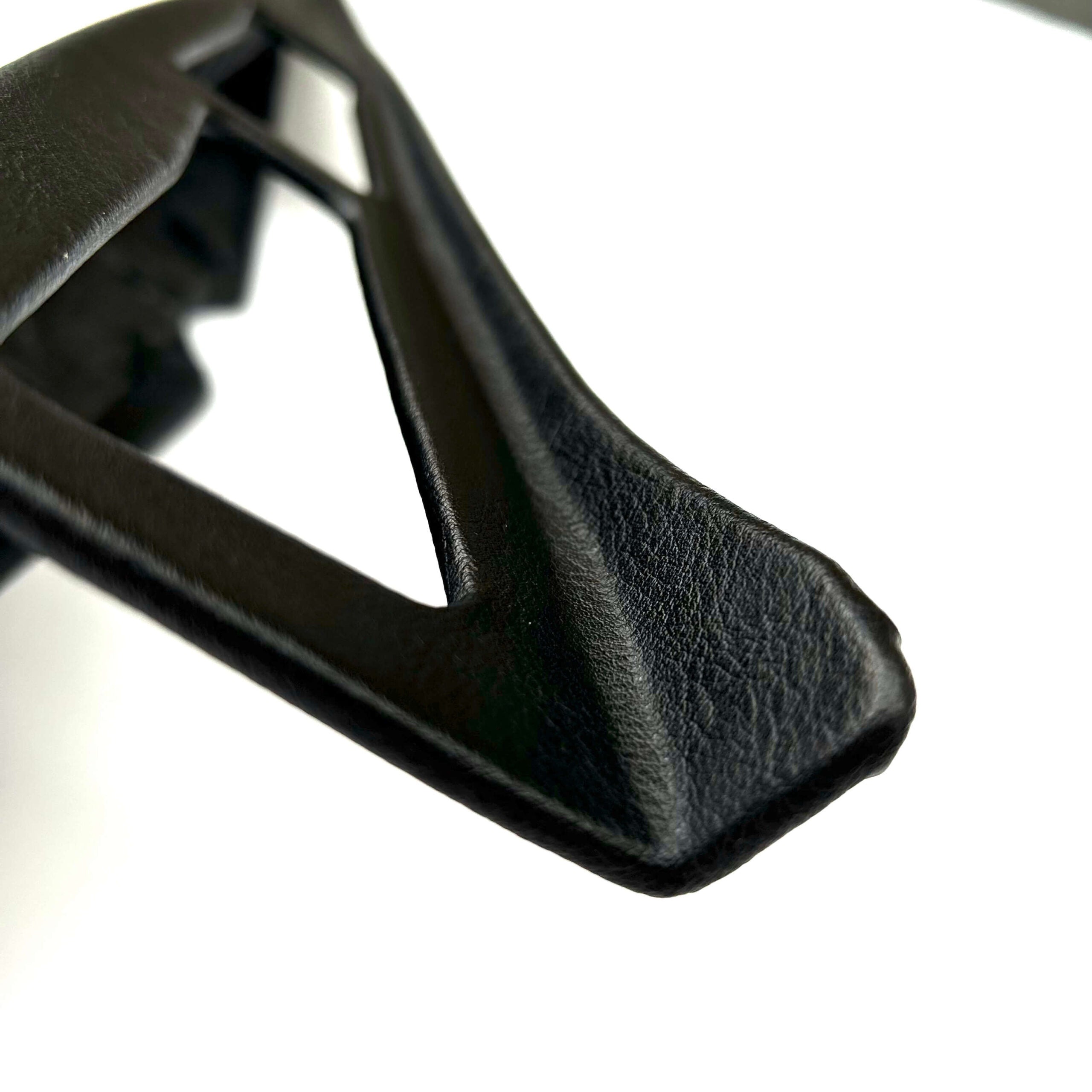 Alfa Romeo Spider S3 S4 Front B-pillar Interior Trim Cover Black Leather Left or Right — view 2