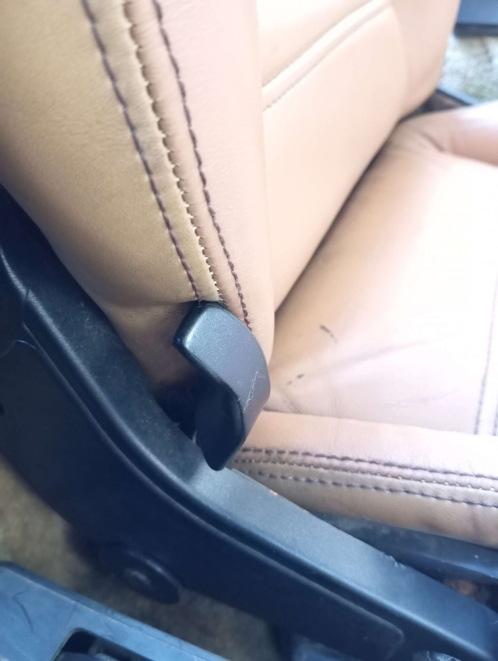 Alfa Romeo Spider S3 Seat Hinge Pull Handle Set of 2 Black — view 5