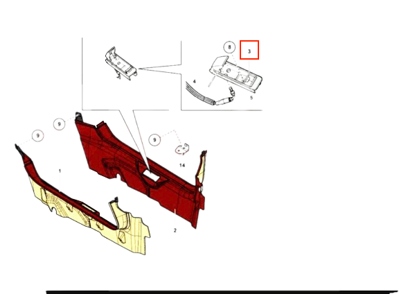 Lamborghini Gallardo Cover Rear Engine Compartment Lid Release Lever (400828185c/470828185/470827185) — view 4