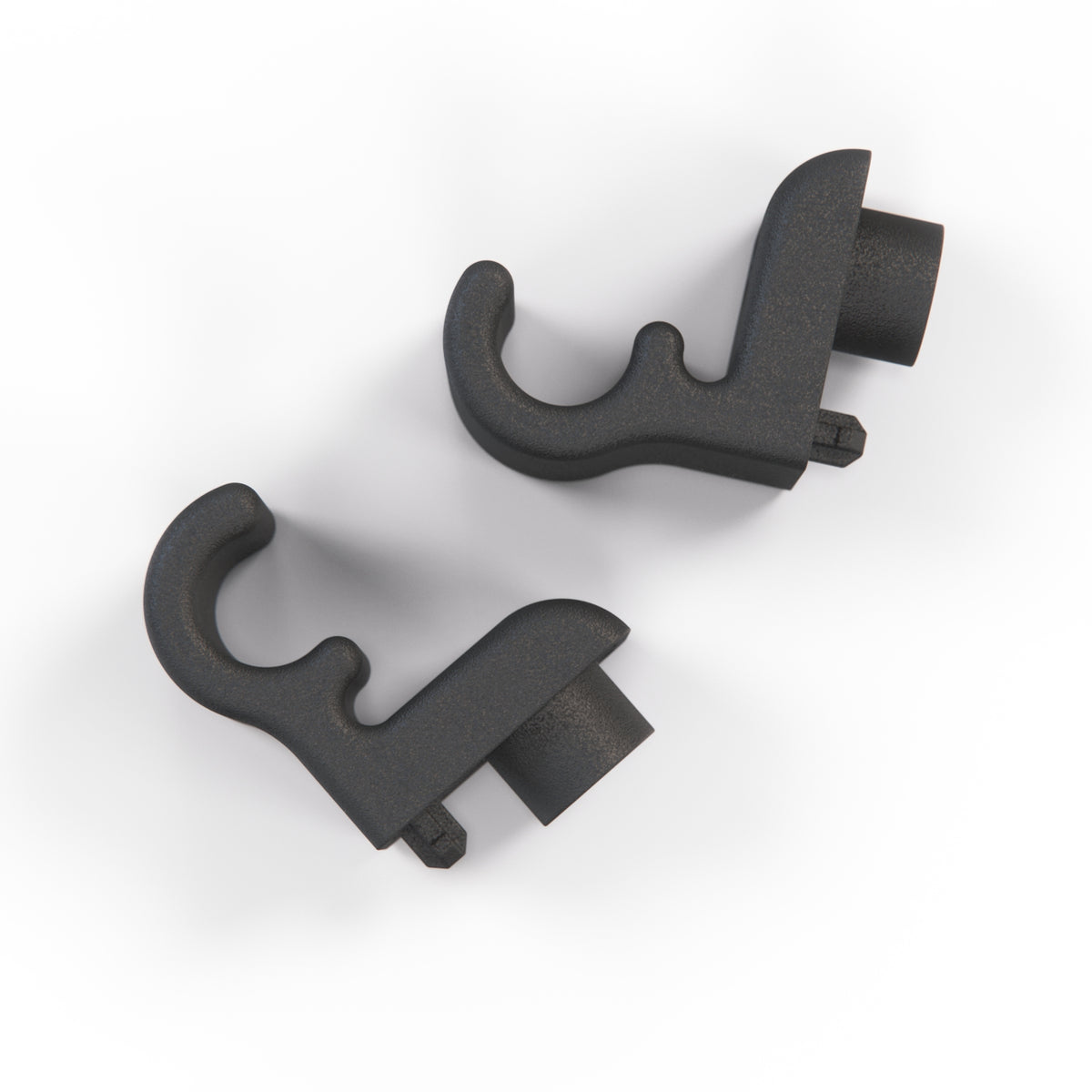 Audi 100 A6 Avant Roller Sunblind Hooks Set of 2 Black (4A9861327) — view 2